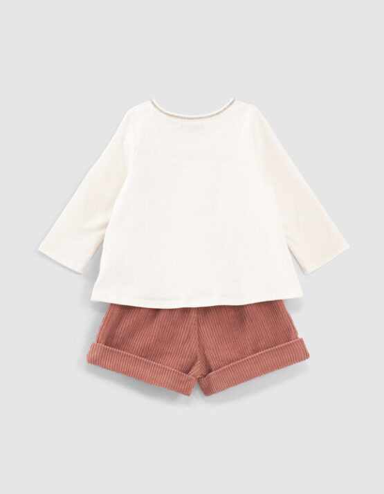 IKKS | Set Shirt en Short Grenat - Afbeelding 3