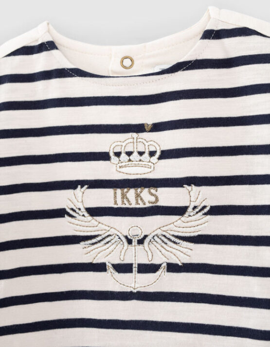 IKKS | Shirt Ecru Marine - Afbeelding 3